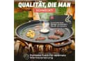 Drei Eichen Grillplatte Gusseisen Ø35cm mit Tropfschutz & Tragegriff Bild 4