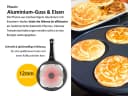 endusor Crêpepfanne Pancake Pfanne 26cm mit Smiley Motiven Aluminiumguss Bild 5