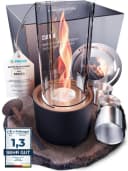FIRELL Tischkamin CURL II Edelstahl Schwarz Patentierte Wirbelflamme Bild 2