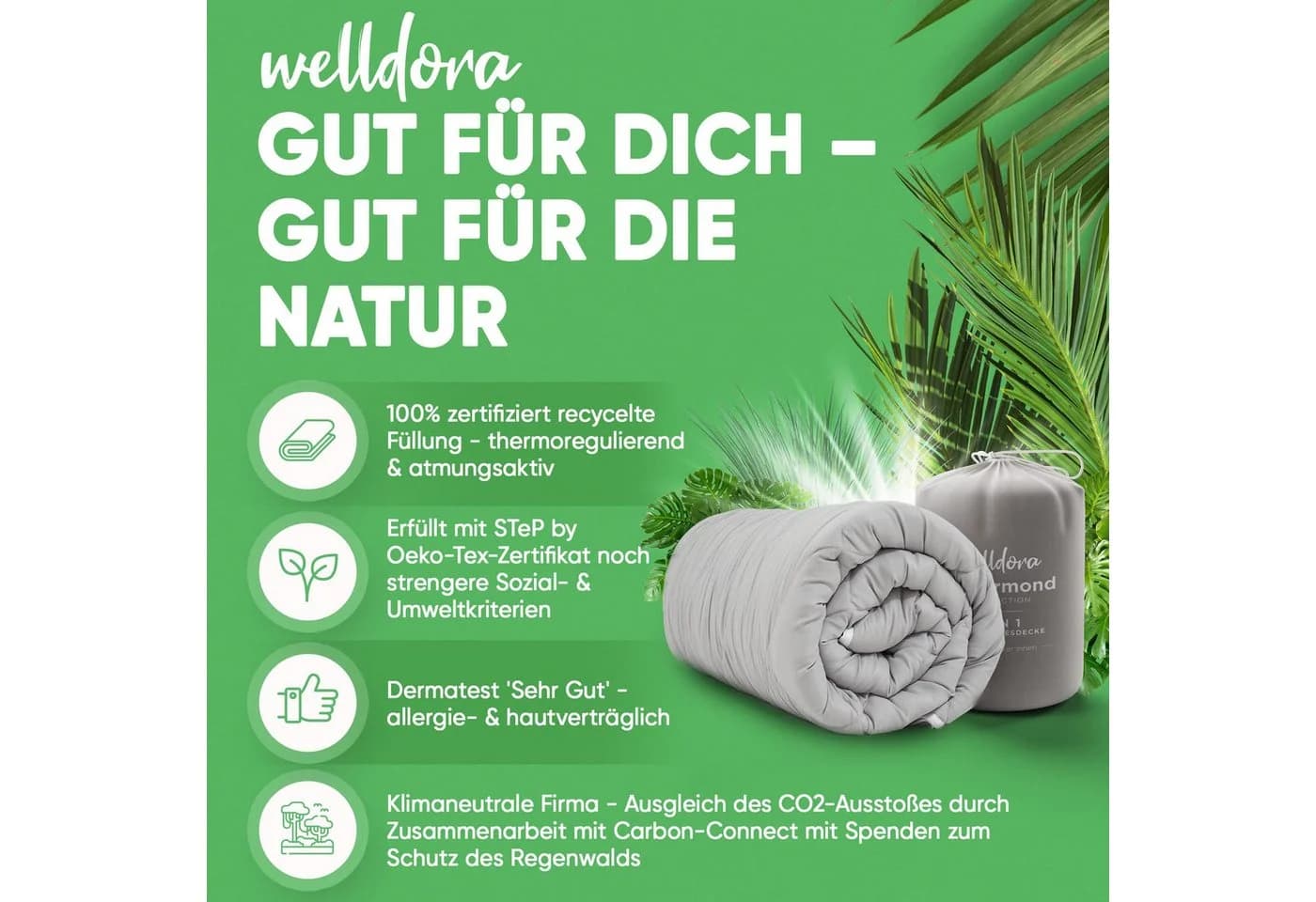 Welldora 4-Jahreszeitenbett Allergiker Bettdecke - Bild 5