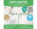 Welldora 4-Jahreszeitenbettdecke 90% Federn 10% Daunen Oeko-Tex Allergiker Bild 3