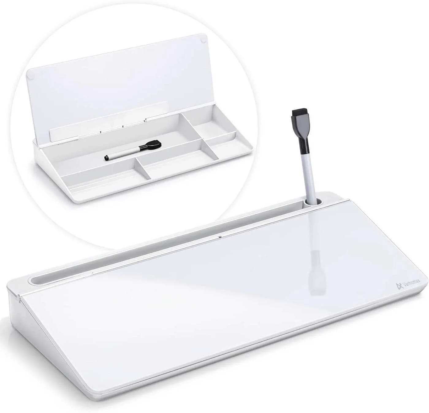 GiglioCollection Schreibtisch Organizer mit Whiteboard Glas