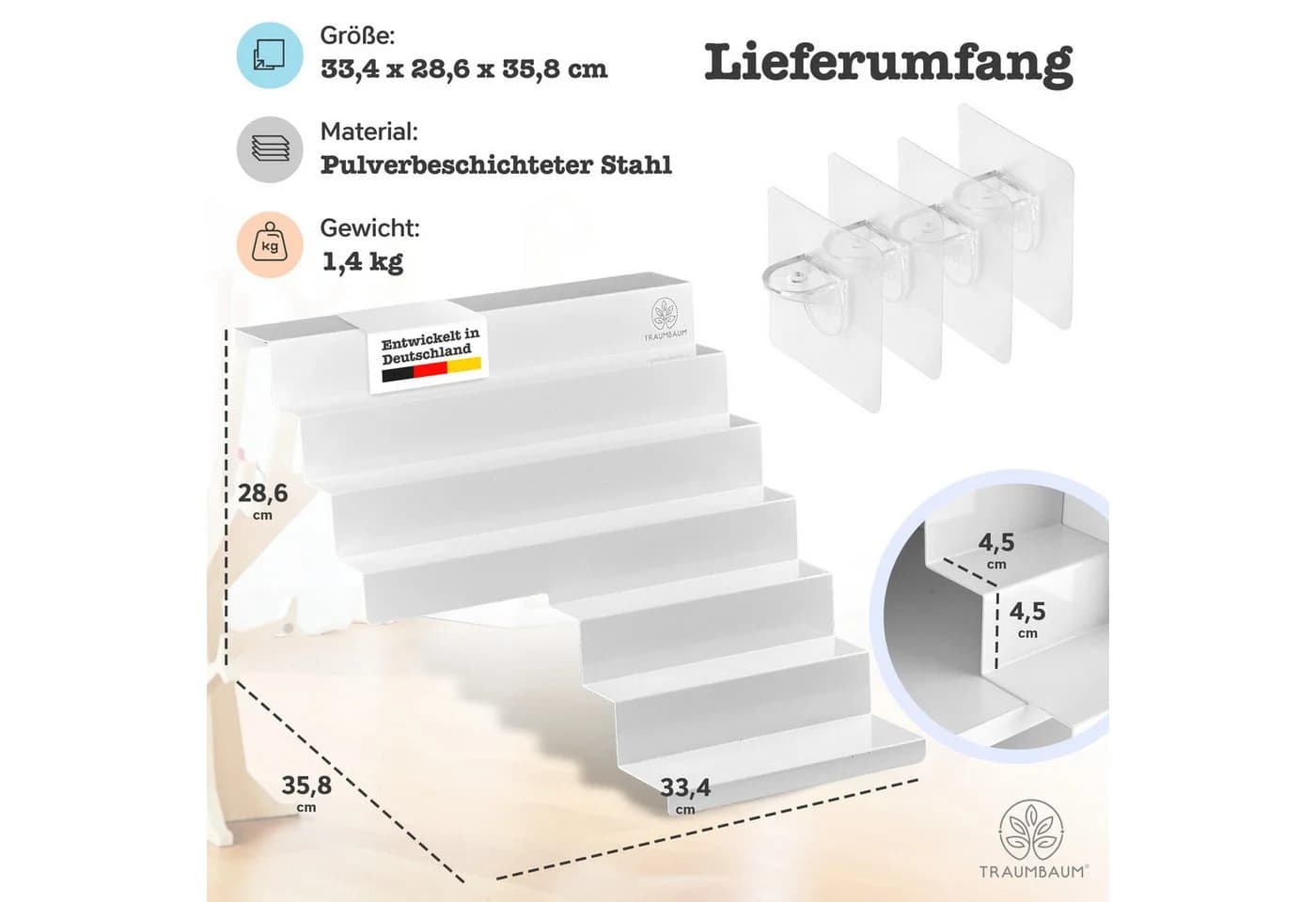 TRAUMBAUM® Tonie Regal für IKEA KALLAX Weiß Magnetisch - Bild 5
