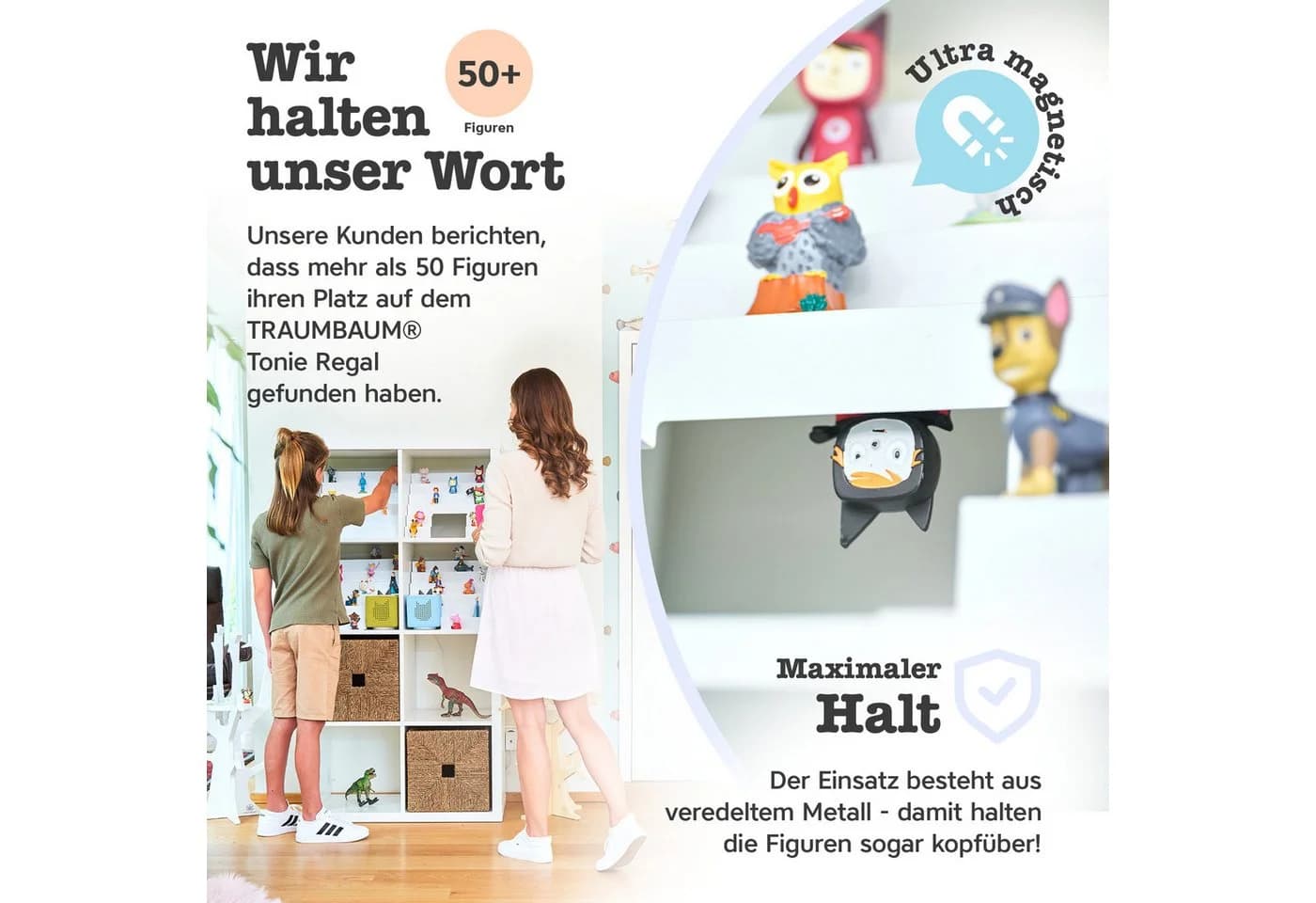 TRAUMBAUM® Kinderregal Tonie Weiß für IKEA KALLAX Magnetisch - Bild 3