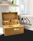 Starhome Schatzkiste Bambus Aufbewahrungsbox mit Zahlenschloss Beige Bild 5
