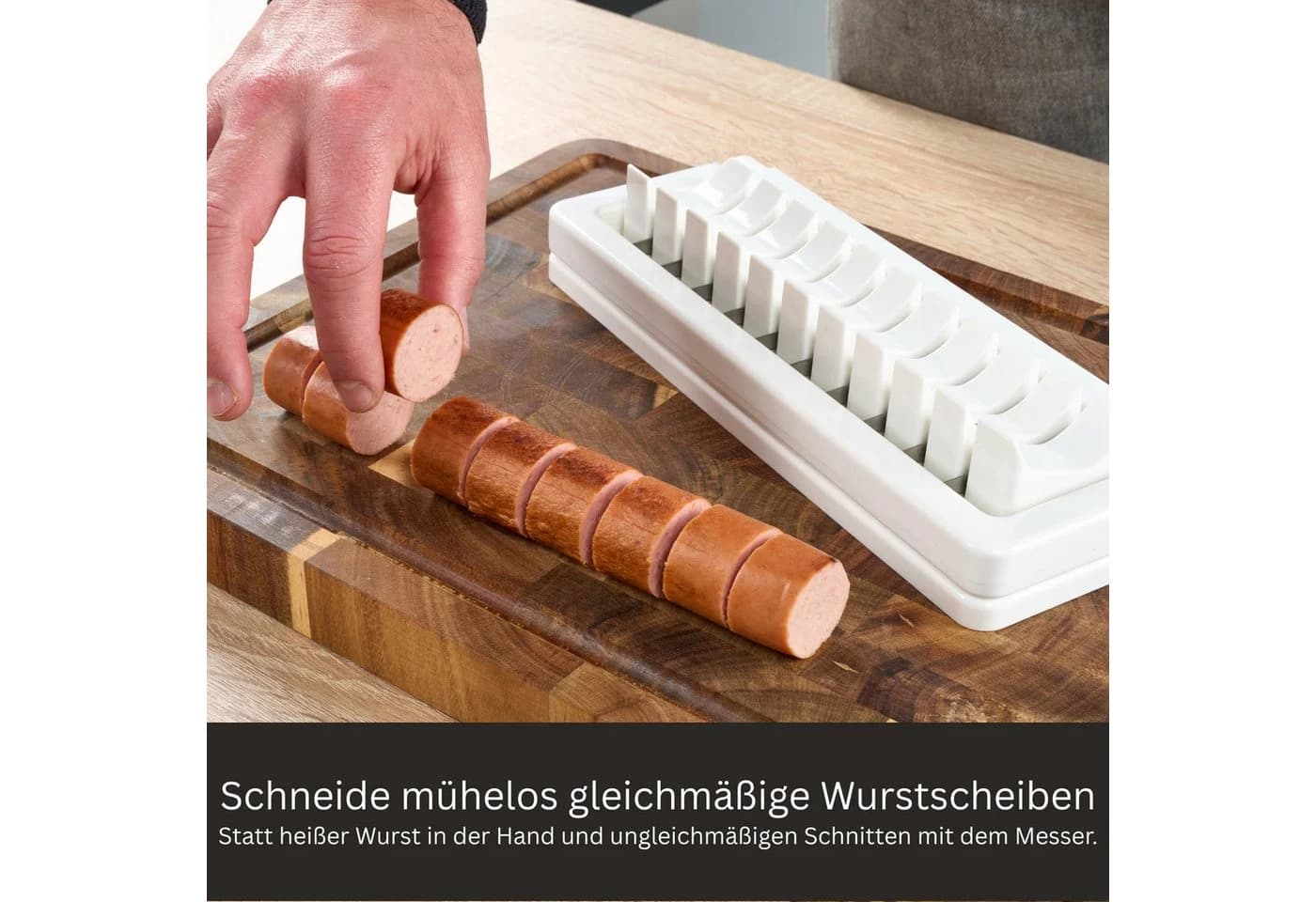 Curry Master Wurstschneider Weiß Manuell Spülmaschinenfest - Bild 3