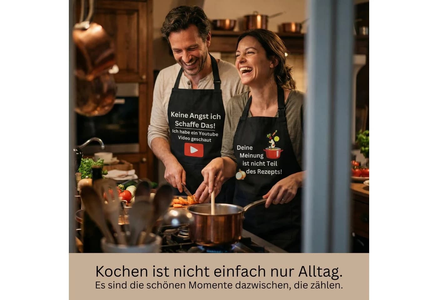 Curry Master Kochschürze mit Spruch 100% Baumwolle