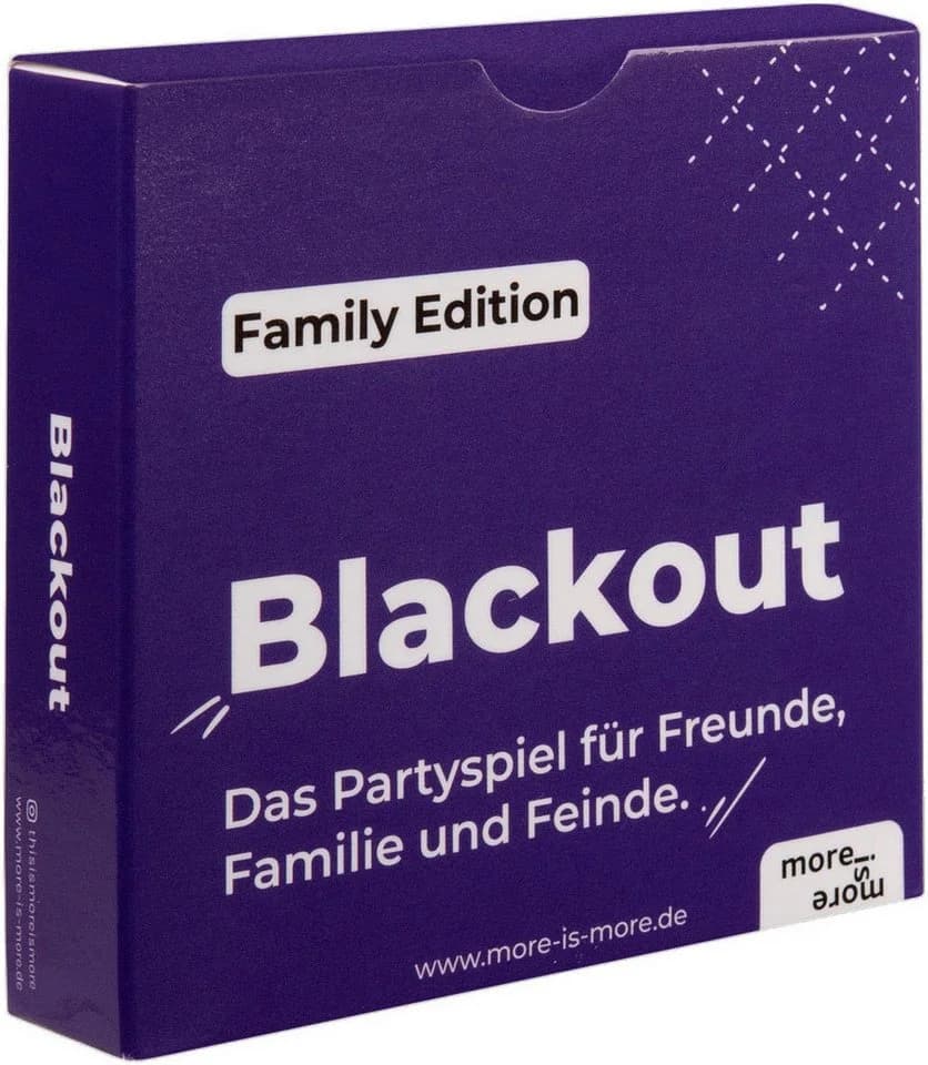 More is more Blackout Family Edition Kartenspiel Bunt Made in Europe - Bild 2