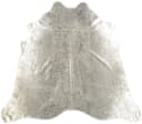 KUHFELL & NOMAD Fellteppich Hellgrau Silber Metallic XL Bild 1