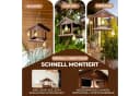 BIRDSOUL Vogelhaus Nordic Dunkelbraun mit Rain-Safe Bodenplatte Bild 4