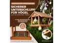 BIRDSOUL Vogelhaus Forest Braun Wasserableitendes Design Bild 1