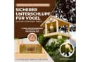 BIRDSOUL Vogelhaus Forest Braun Wasserableitendes Design Bild 1