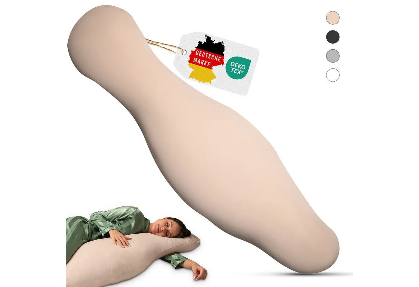 Opanoli Seitenschläferkissen Beige Ergonomisch