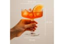 DAL CERO Cocktailglas 2-tlg. Transparent Geripptes Design Bild 1