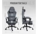 PixelPilot Gaming Chair Nebula Atmungsaktiver Stoff Ergonomisches Design Bild 5