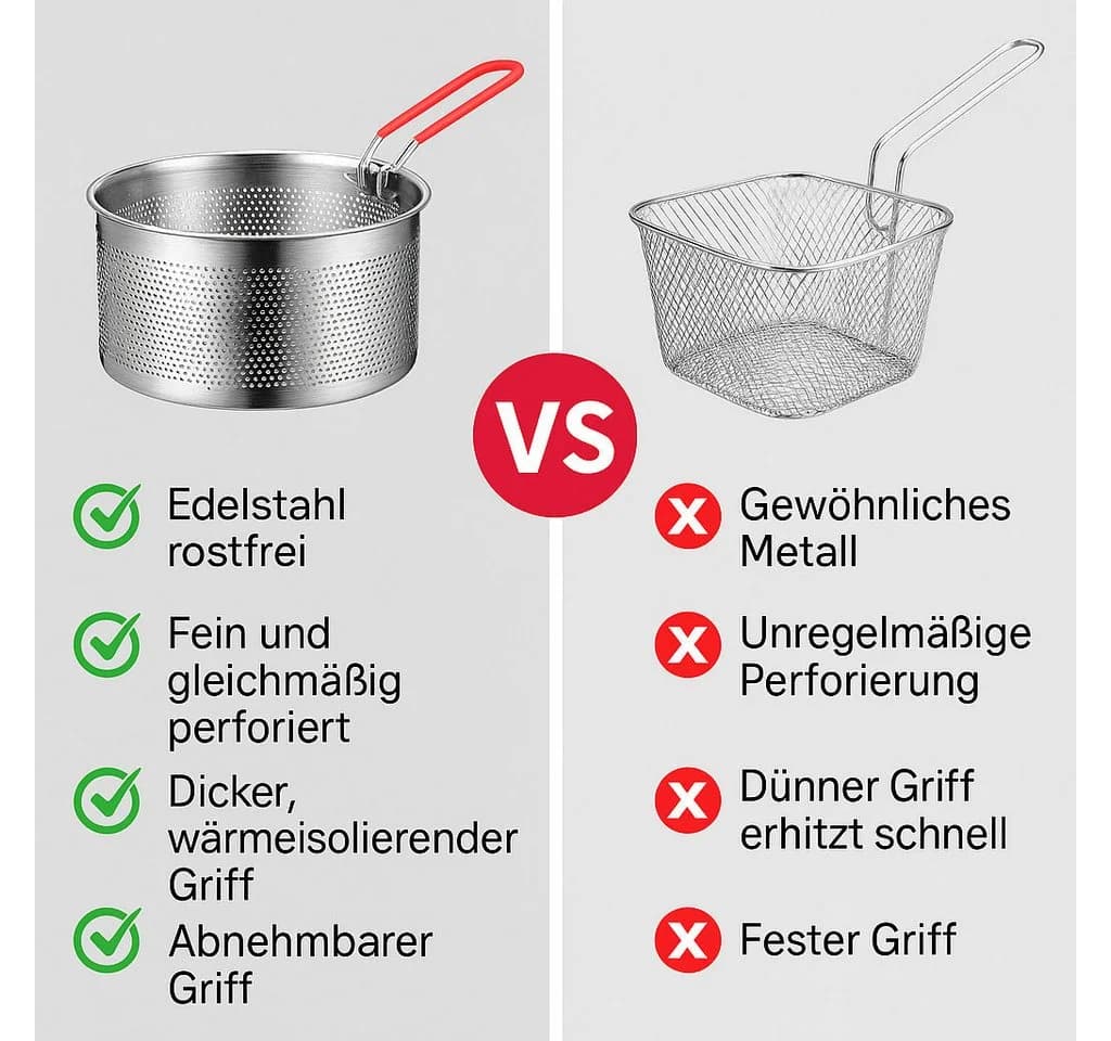 Little Lorien Küchensieb Edelstahl mit abnehmbarem Griff - Bild 4