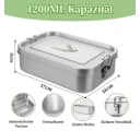Little Lorien Lunchbox Brotdose Edelstahl 1200ml 2 Fächer Besteck Set Bild 1