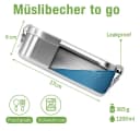 Little Lorien Lunchbox Brotdose Edelstahl 1200ml 2 Fächer Besteck Set Bild 3