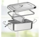 Little Lorien Lunchbox Brotdose Edelstahl 1200ml 2 Fächer Besteck Set Bild 4