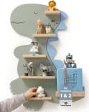 Little Goldie Kinderregal Tonie Regal Dino Motiv Grün Blau Bild 2