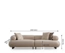 Bermo Home Sofa Premium Design-Wohnlandschaft Wolkenkomfort 3-3-1 Sitzgruppe Bild 4