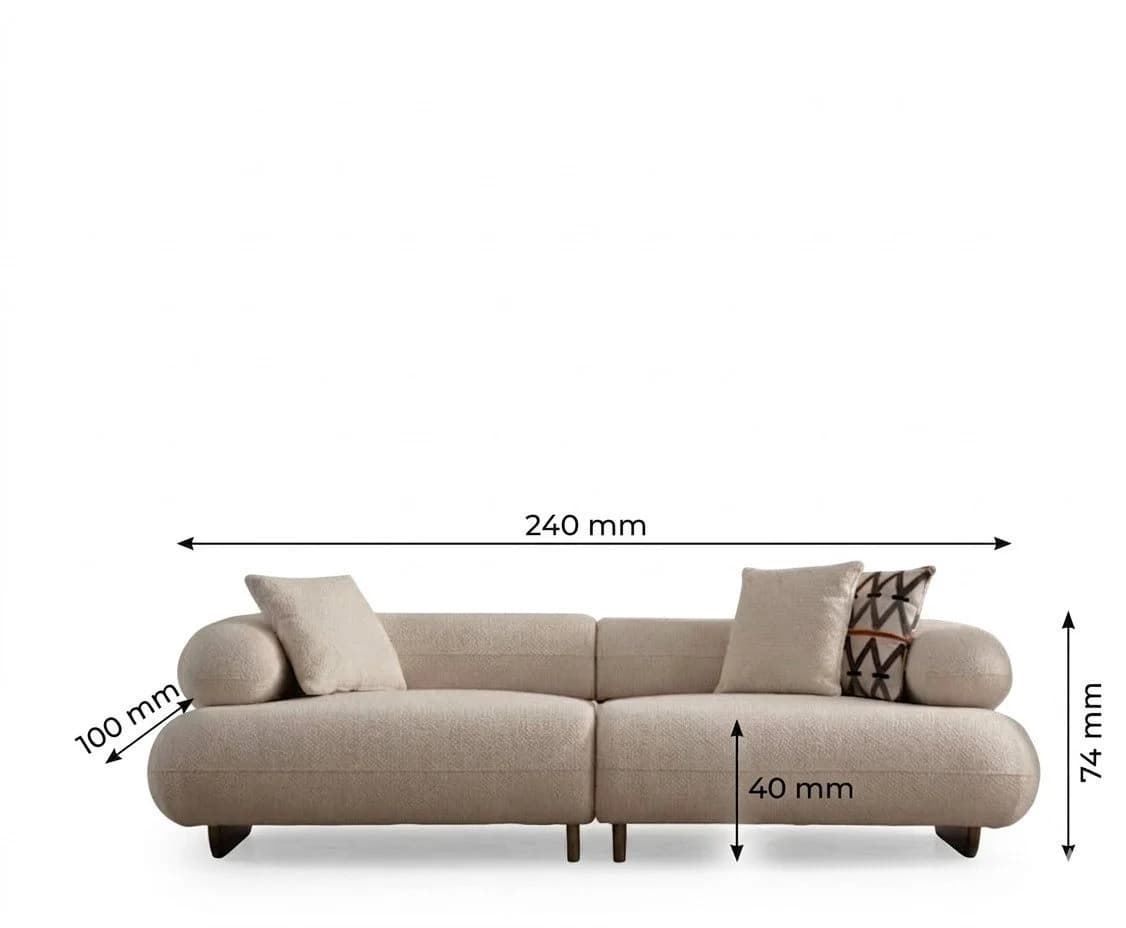 Bermo Home Sofa Premium Design-Wohnlandschaft Wolkenkomfort 3-3-1 Sitzgruppe - Bild 4