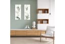 artissimo Glasbild Eukalyptus Aquarell Grün Gold 30x80 cm Bild 1