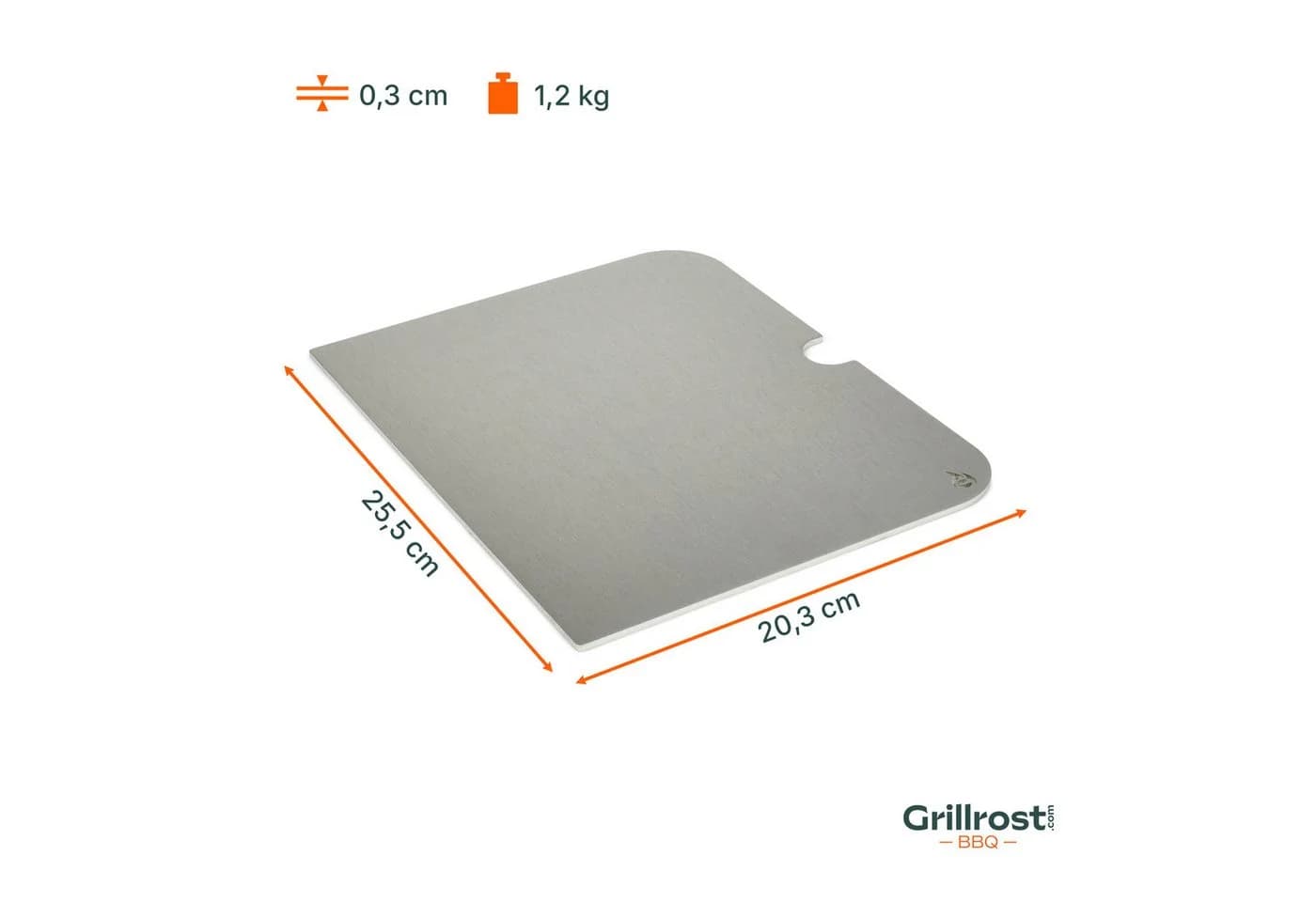 Grillrost.com BBQ Grillplatte Go-Anywhere Edelstahl Silber - Bild 4