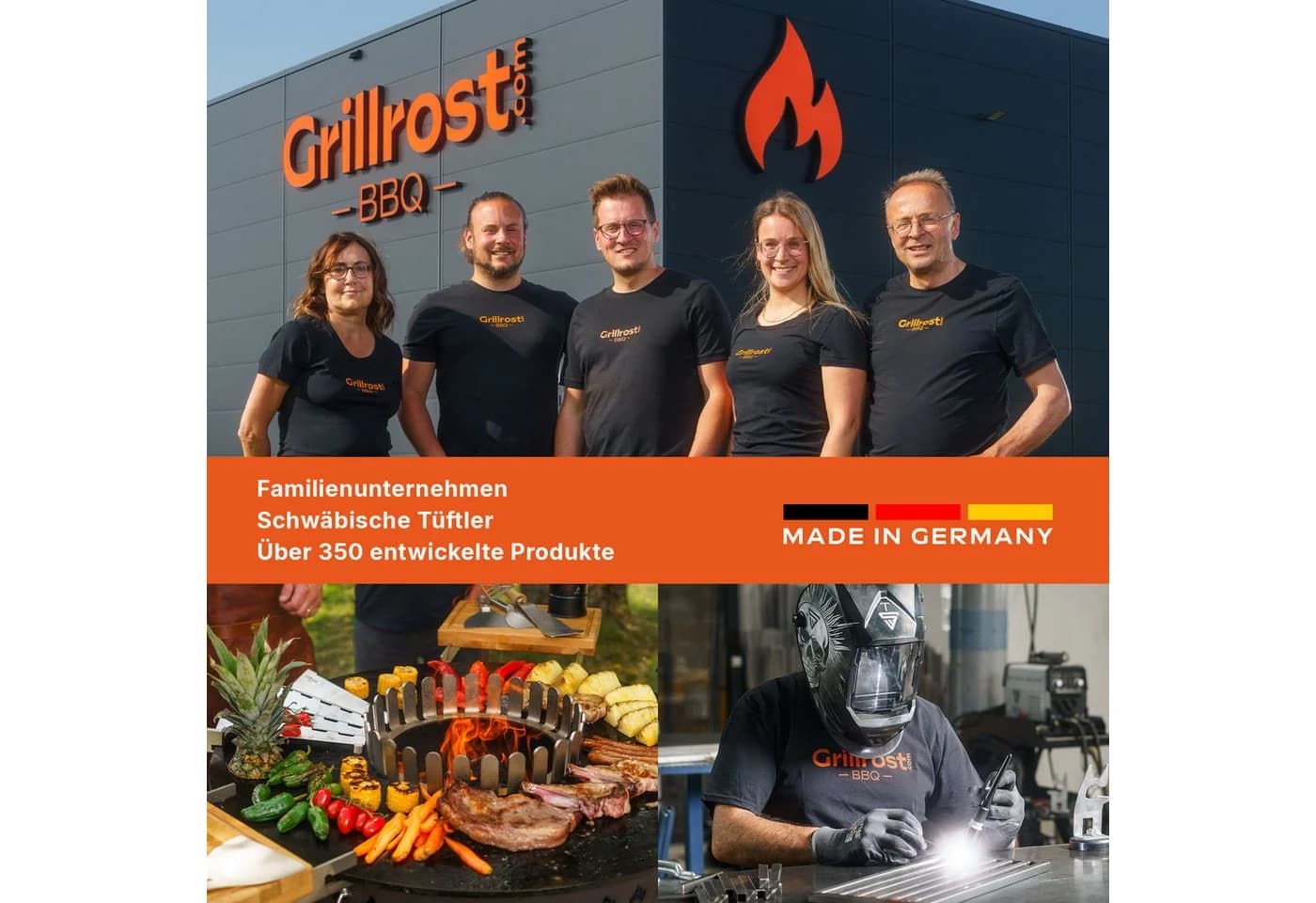 Grillrost.com BBQ Ofenrost Stahl 8mm Schwarz Made in Germany - Bild 5