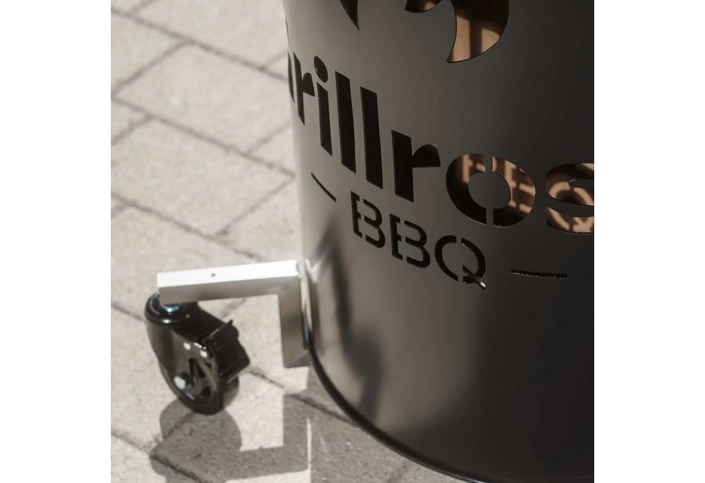 Grillrost.com BBQ Personalisierte Feuertonne Silber Made in Germany - Bild 3