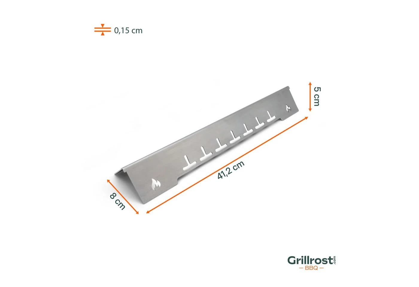 Grillrost.com BBQ Edelstahl Brennerabdeckung für Napoleon Grill - Bild 5
