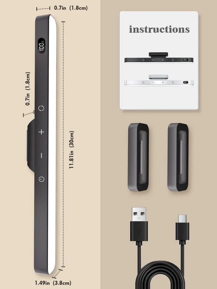 Athlix LED Schreibtischlampe Touch Magnetisch Kabellos - Bild 5