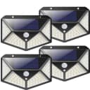 Athlix LED Solarleuchte 100 LEDs Außen mit Bewegungsmelder IP65 Bild 2