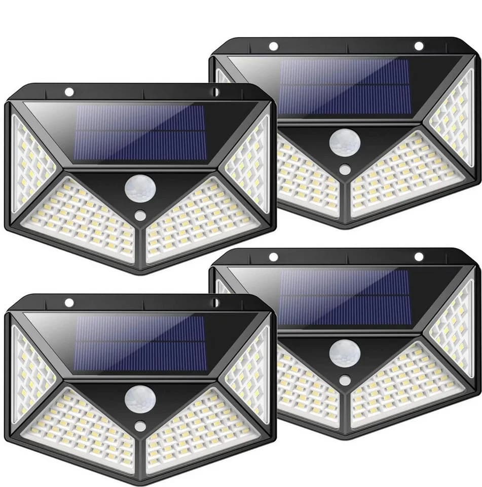 Athlix LED Solarleuchte 100 LEDs Außen mit Bewegungsmelder IP65 - Bild 2