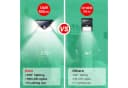 Athlix LED Solarleuchte 100 LEDs Außen mit Bewegungsmelder IP65 Bild 4