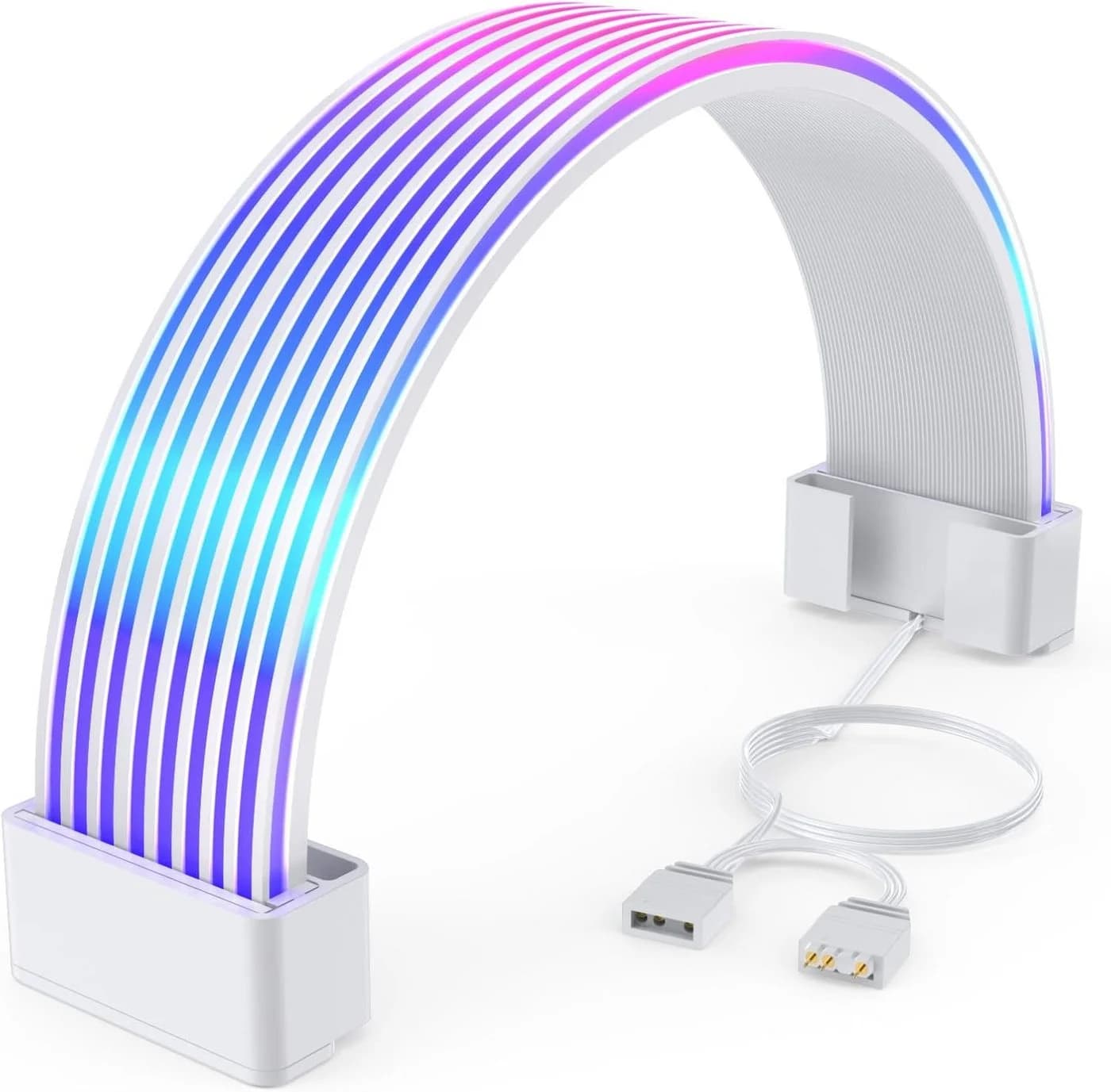 Athlix LED Lichtleiste RGB PSU Kabel für Gaming PC, 80 LEDs - Bild 2