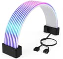 Athlix LED Lichtleiste RGB für 24-polige ATX Netzteilkabel Schwarz Bild 2