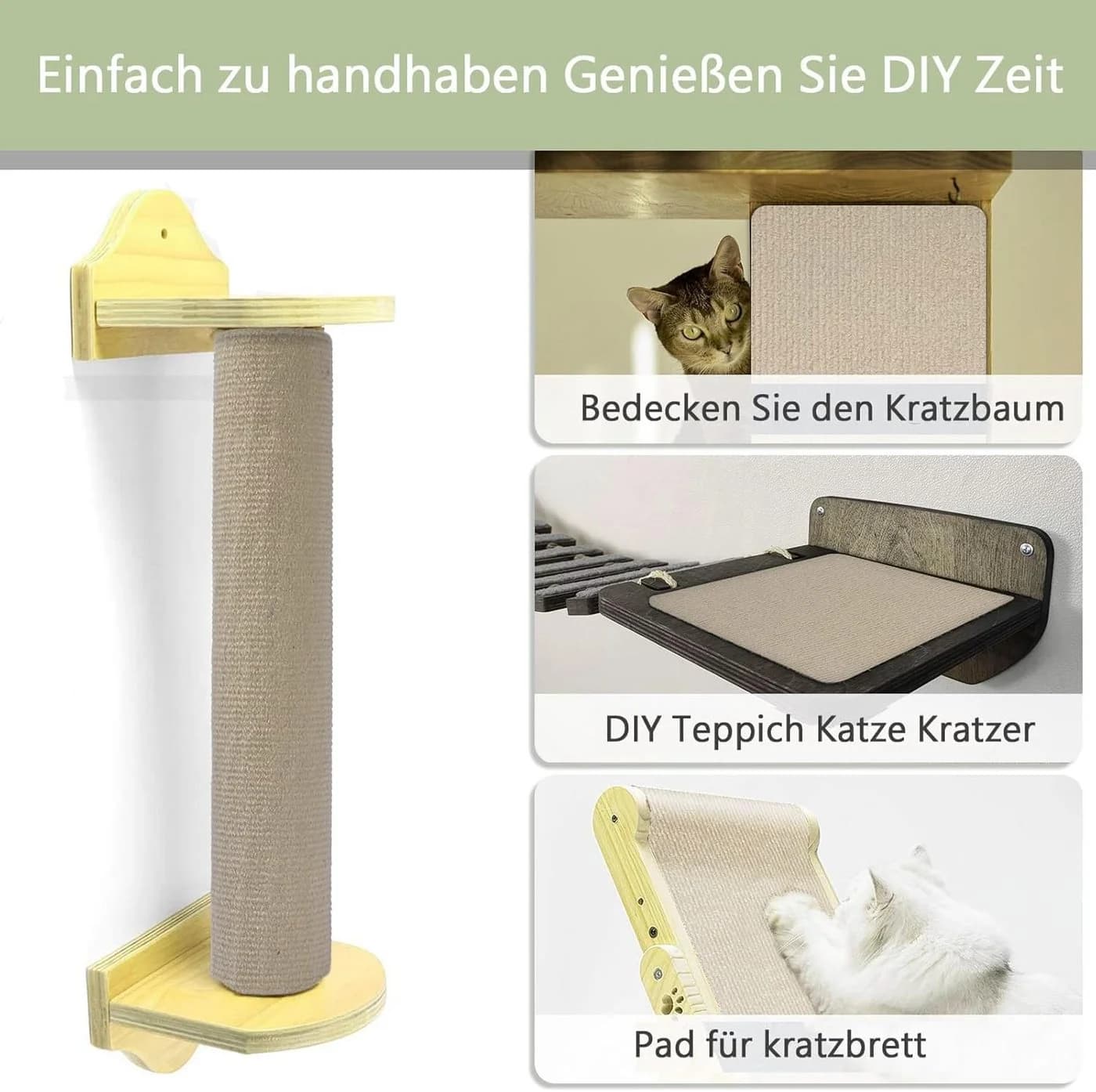 Athlix Selbstklebende Kratzmatte für Sofa & Wand 200x40 cm - Bild 4