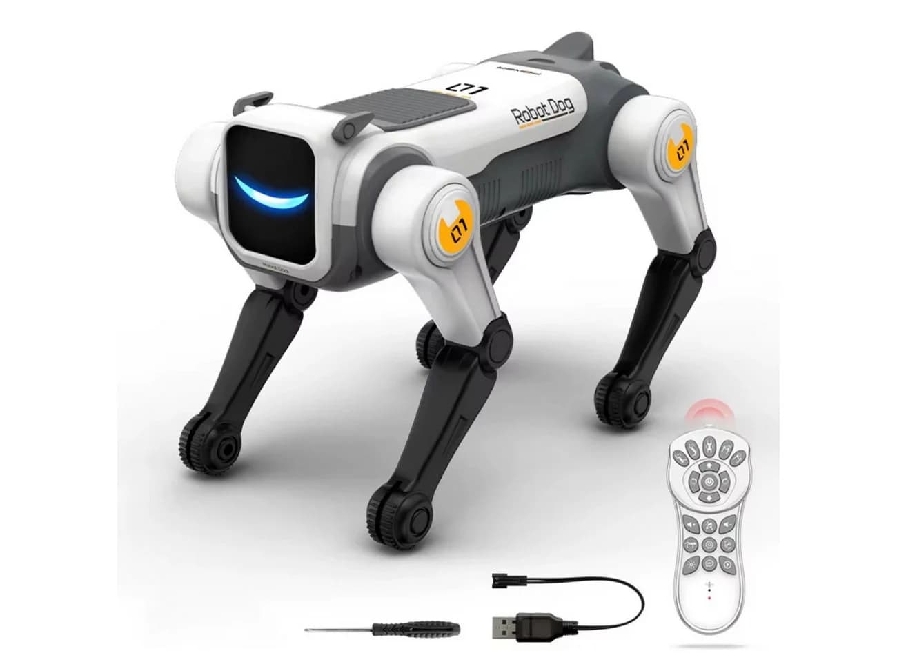Athlix Ferngesteuerter Roboterhund Weiß 2,4 GHz Stunt-Roboter - Bild 2