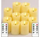 Athlix LED-Kerzen 10er Set mit Fernbedienung & Timer Bild 2