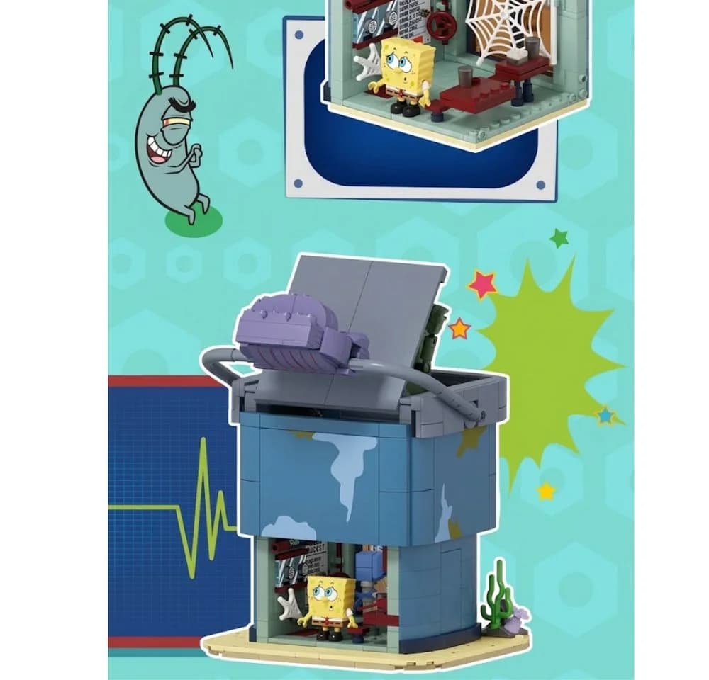 Athlix Klemmbausteine SpongeBob Schwammkopf Restaurant Set - Bild 3