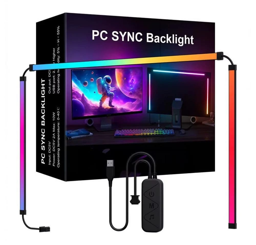 Athlix RGB-IC LED Lichtleiste mit App-Steuerung & Rhythmus-Modus - Bild 2