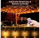 Athlix Solar-LED-Lichterkette G40 mit Fernbedienung, IP65 wasserdicht Bild 4