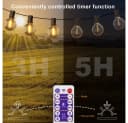 Athlix Solar-LED-Lichterkette G40 mit Fernbedienung, IP65 wasserdicht Bild 5