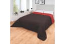 kamelshopping Wohndecke XXL 220x240 cm Schwarz-Braun/Rot Gesteppt Bild 1