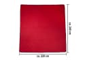 kamelshopping Wohndecke XXL 220x240 cm Schwarz-Braun/Rot Gesteppt Bild 5