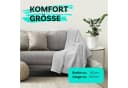 Bestlivings Wohndecke Sommer Piqué 140x200cm Grau Bild 1