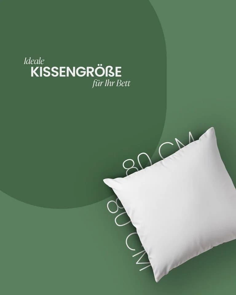 Bestlivings Federkissen 80x80 cm Weiß Made in Germany Downpass