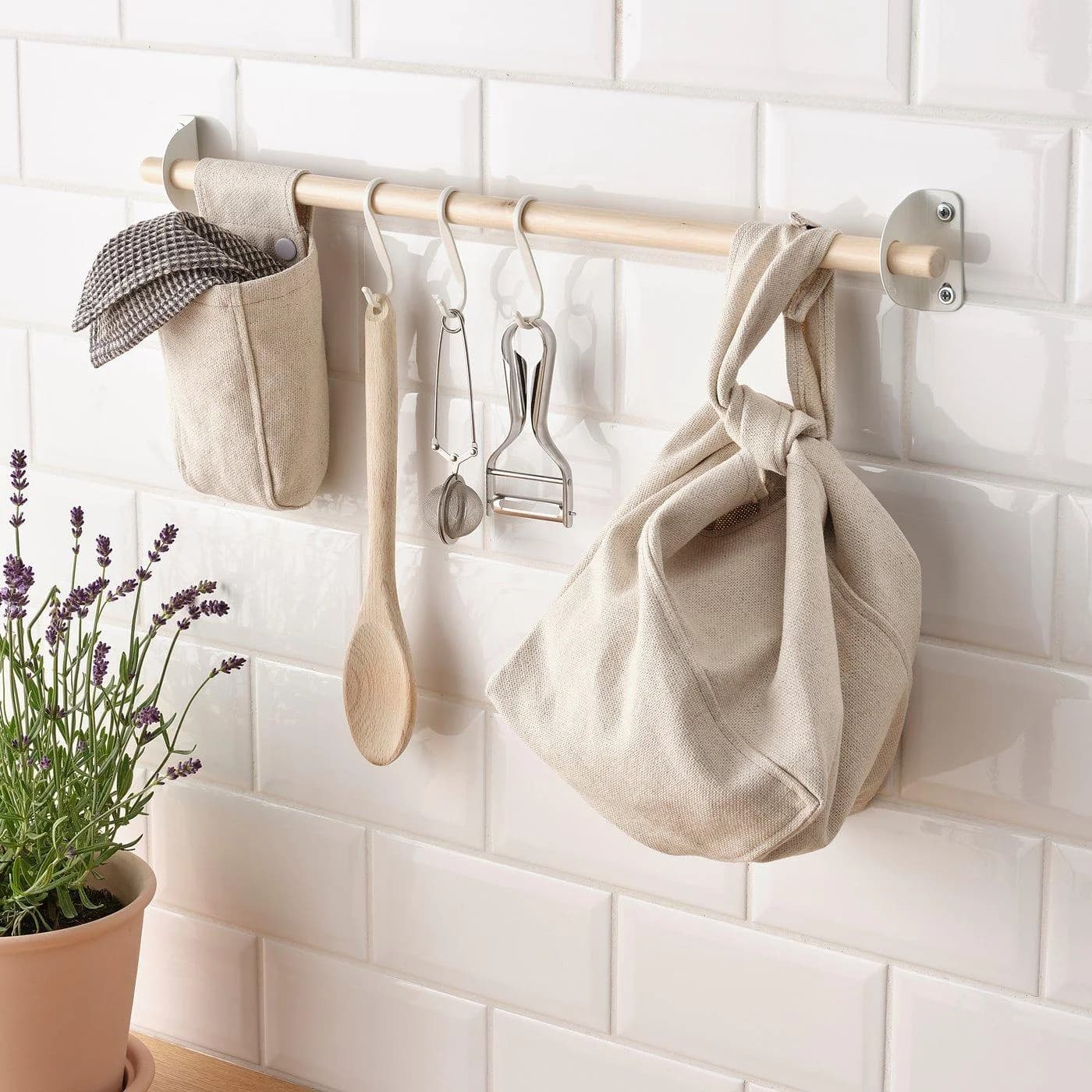 IKEA NEREBY Stange Hanf-Baumwolle Mix