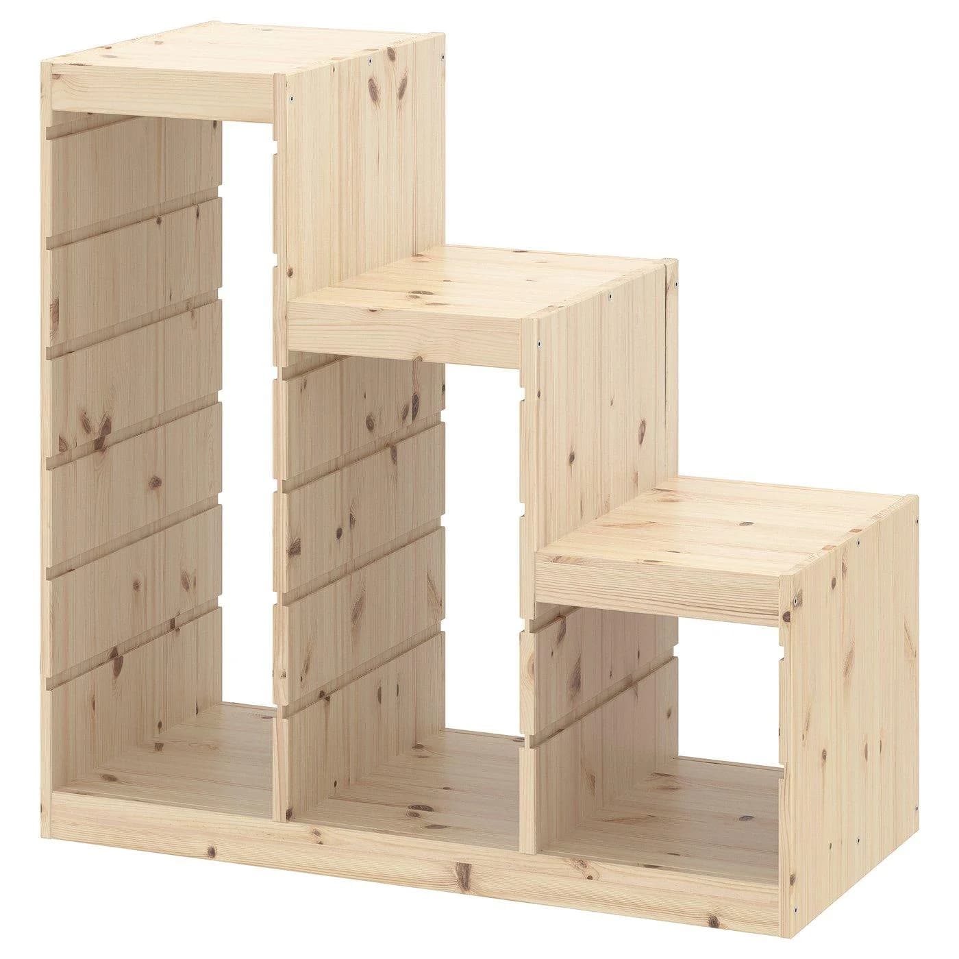 IKEA TROFAST Regalrahmen Kiefer Weiß Gebeizt